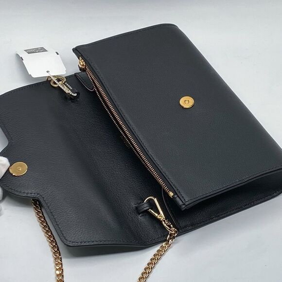 Versace La Medusa Tonal Leather Wallet Crossbody Bag - Picture 7 of 11